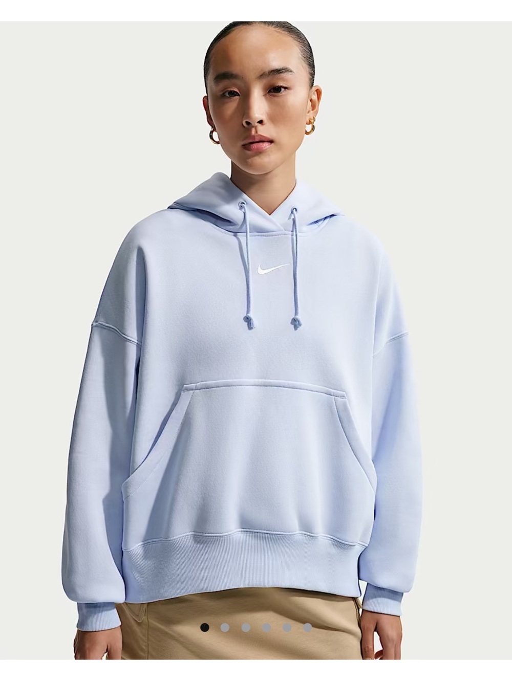 Nike Light Blue Phoenix Fleece Pullover Sweatshirt NWOT